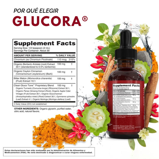Glucora™ | Apoyo natural para la glucosa, energía y antojos